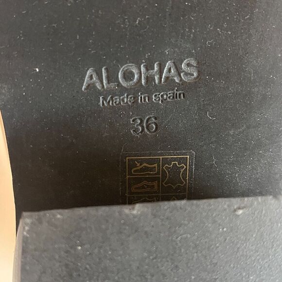 New Without Box Alohas Ranch Leather Boots in Cream size EU 36 US 6 - Picture 8 of 8